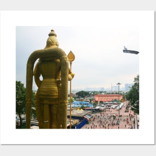 Backside of Lord Murugan to Kuala Lumpur Posters and Art